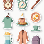 Daily Routine Icons - Sticker Sheet v10
